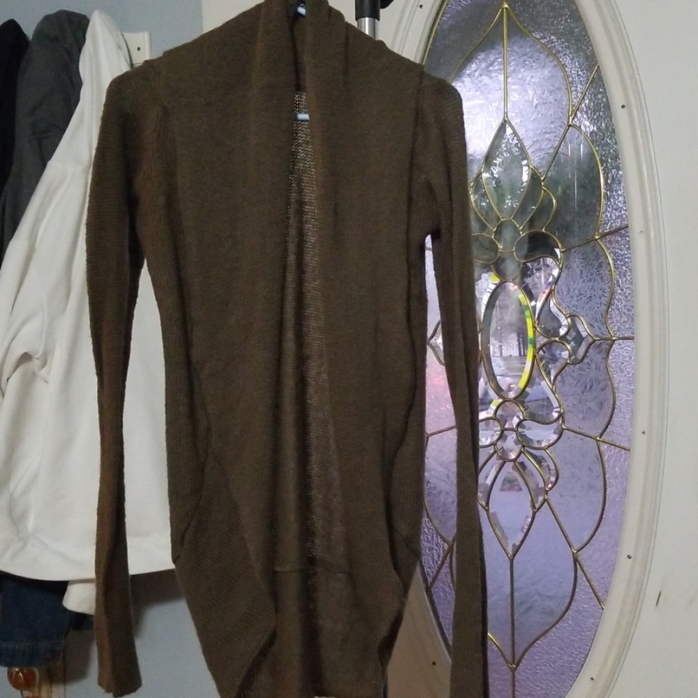 Slouchy boho open cardigan